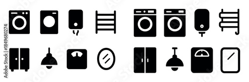 Bathroom Appliance Icons