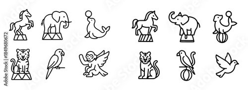 Circus Animal Icons