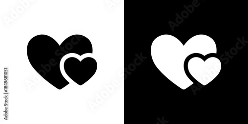 大小ハートのアイコン