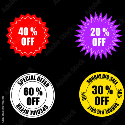  sales tag best for promotions, colourful tags, discount, special offer