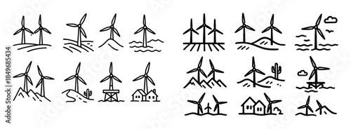 Wind Power Icons