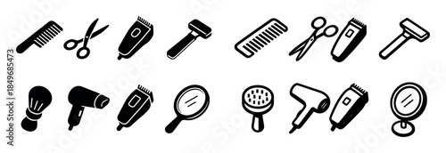 Isometric Hairstyle Tools