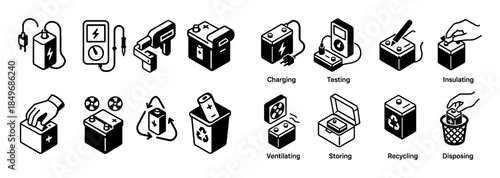 Battery Safety Icons