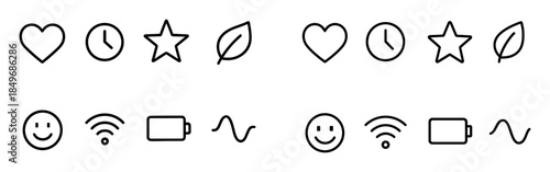 Minimalist Wellbeing Icons