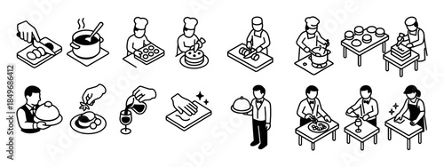Buffet Preparation Icons