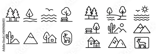Ecology Line Icons