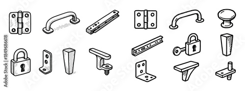 Furniture Fittings Icons