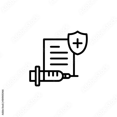 Vaccination record icon