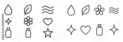 Minimalist Body Care Icons