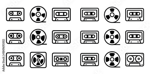 Minimalist Tape Icons
