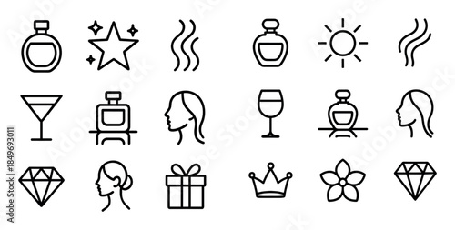 Minimal Perfume Icons
