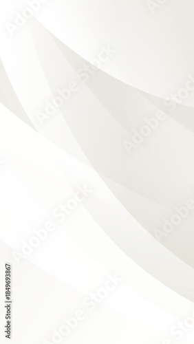Modern white abstract background with elegant grey curved lines and smooth gradients, minimalist vector style for professional design.