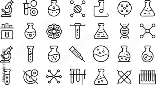 Laboratory Equipment Icons