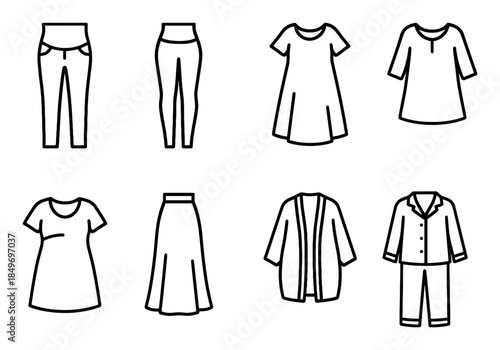 Minimalist Maternity Icons