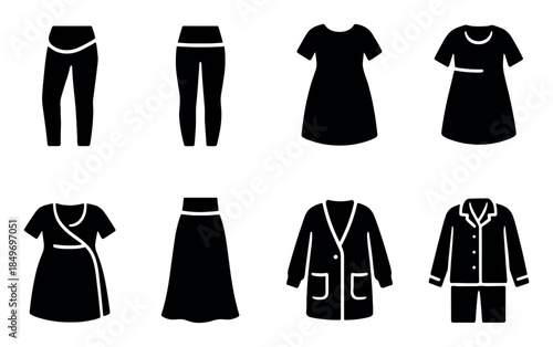 Maternity Clothing Icons