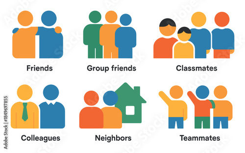 Friendship Icons Grid