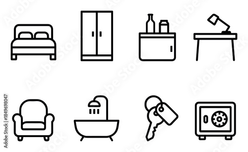 Minimalist Hotel Icons