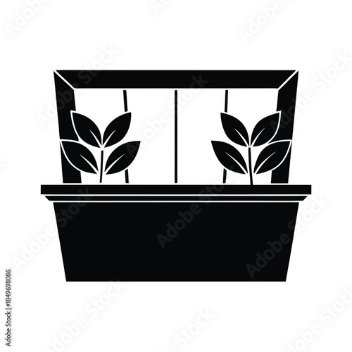 Simple Plant Pot Graphic Design