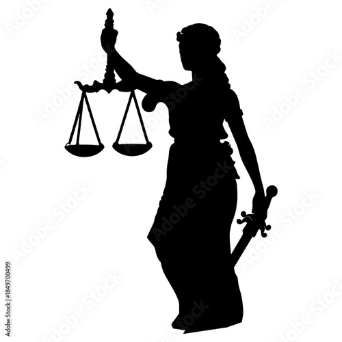 silhouette of the Lady Justice icon