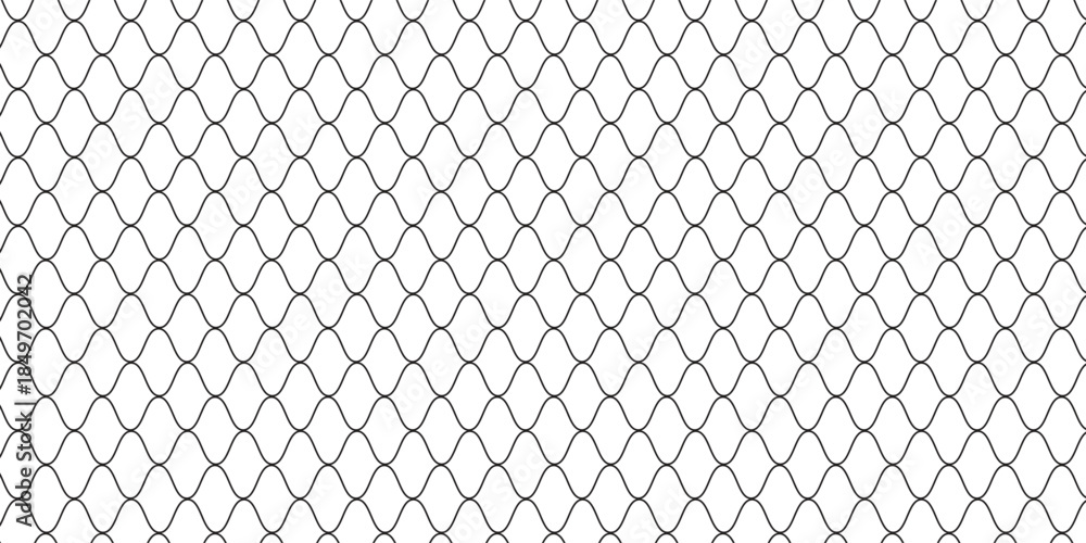 Fototapeta premium Mesh texture for fishing nets. Seamless pattern for sportswear or soccer goal, volleyball net, basketball hoop