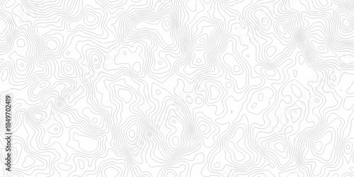 white topography map geography relief diagram texture design. Topography white background and black line world map texture design. Lines Topographic contour lines grid map seamless pattern.	