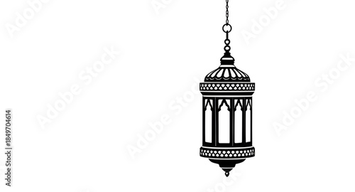 traditional islamic lamp silhouette vector, arabic lantern shadow illustration, ramadan hanging lamp silhouette, moroccan style lantern vector, arabic lamp decorative silhouette, middle eastern decor 