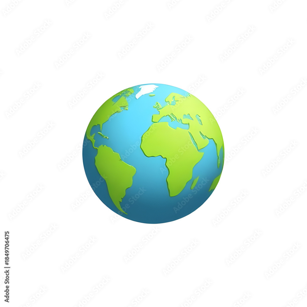 Naklejka premium earth globe on white background vector, globe earth world map illustration, planet earth globe isolated, earth globe clean illustration, world globe vector on white, global earth sphere graphic, earth