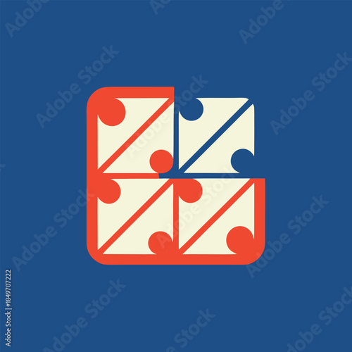 virtual currency icon monogram logo,  crypto currency sign, digital currency