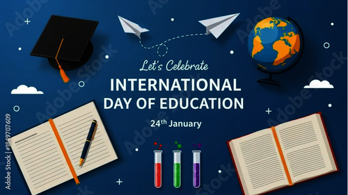 Celebrate International Day of Education on January 24th with Symbols of Learning and Global Knowledge