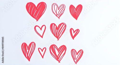 hand drawn sketch heart romantic background, artistic heart pencil doodle illustration, freehand heart drawing texture, creative love heart sketch art, expressive heart hand drawn illustration, minima