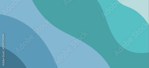 Simple wavy color patches, smooth abstract wallpaper, gentle minimal wide background