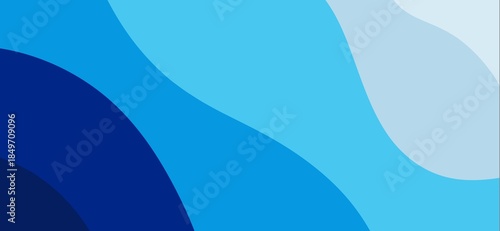 Simple wavy color patches, smooth abstract wallpaper, gentle minimal wide background