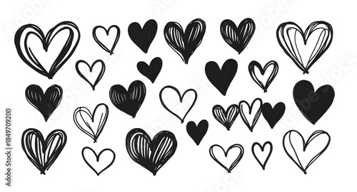 seamless silhouette hearts pattern, romantic love heart wallpaper, valentine day seamless texture, minimal heart background design, continuous heart motif illustration, decorative romance repeat patte