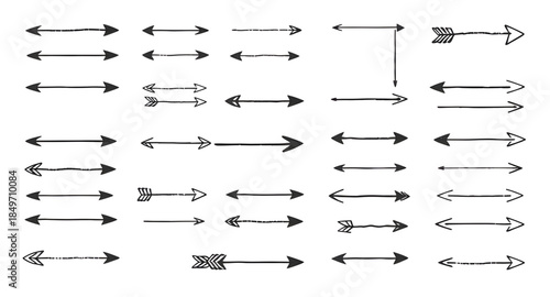 black arrows clipart vector illustration, hand-drawn arrow vector illustration pack, arrow icon vector graphics, black arrow vector illustration set, directional arrow vector illustration pack, arrow 
