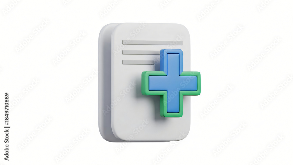 Obraz premium a blue and green cross on top of a white wall