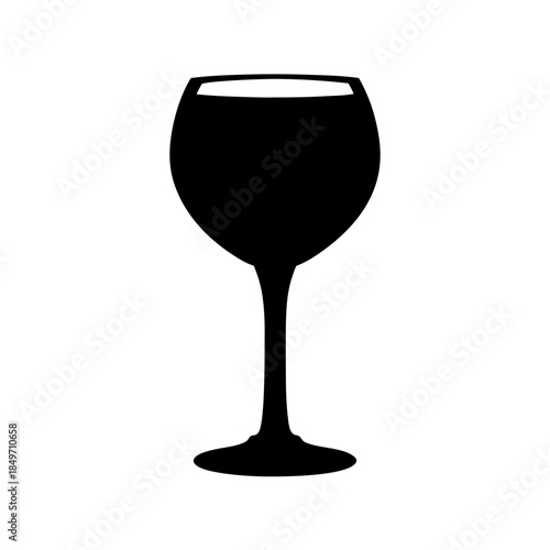 Elegant wine glass