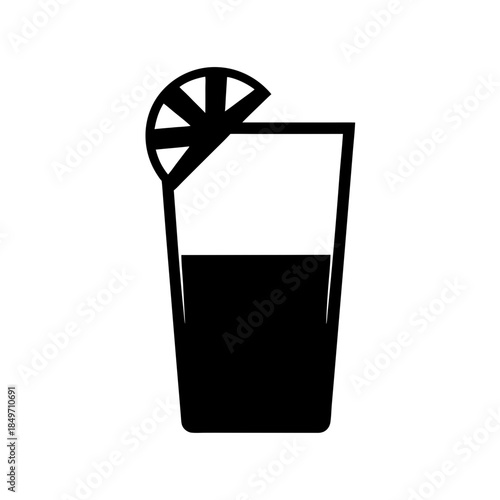 Refreshing lemonade in a glass