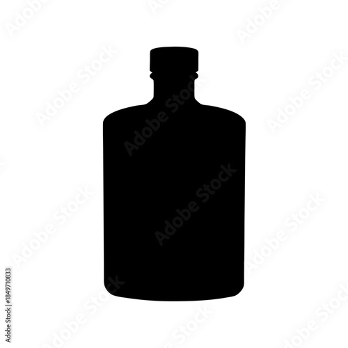 Silhouette of a bottle