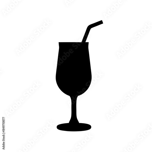 Stylish cocktail in a glass