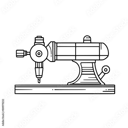 Elegant Steam Engine: Timeless Symbol Industry Power | Clean, isolated vector art for creative projects.