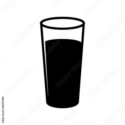 Dark liquid in glass