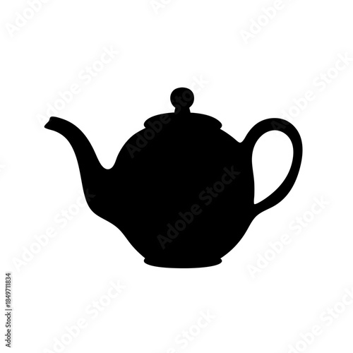 Silhouette of a teapot