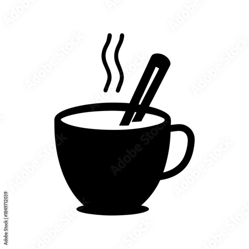 A hot cup of coffee