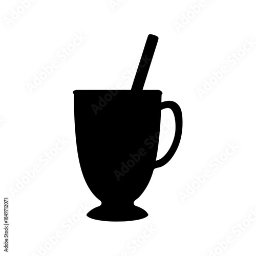 Cup with straw