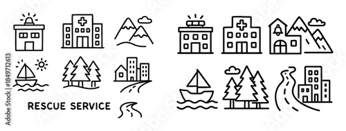 Rescue Service Icons