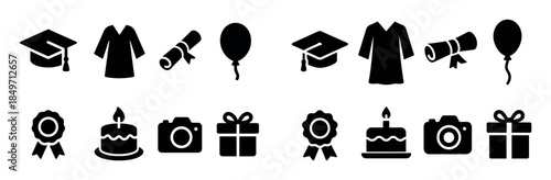 Graduation Party Icons