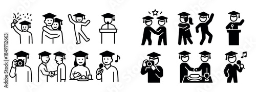 Graduation Party Icons