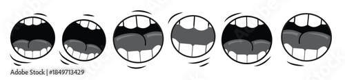 mouth talking vectors