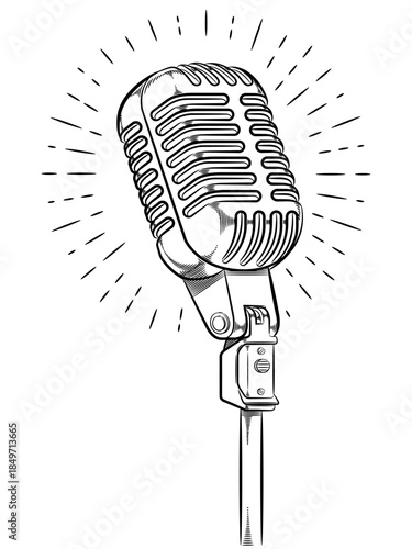 Doodle Microphone Stage Singer Show Mic