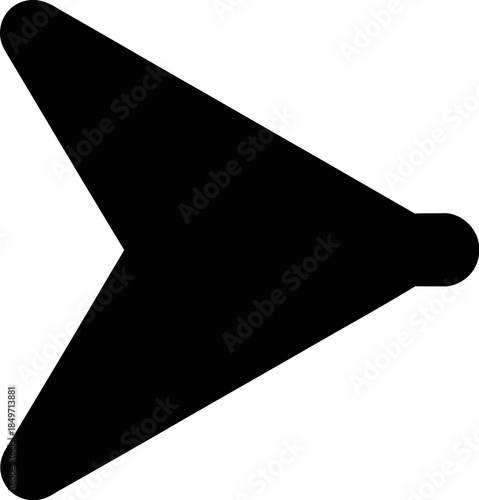 silhouette icon of forward button